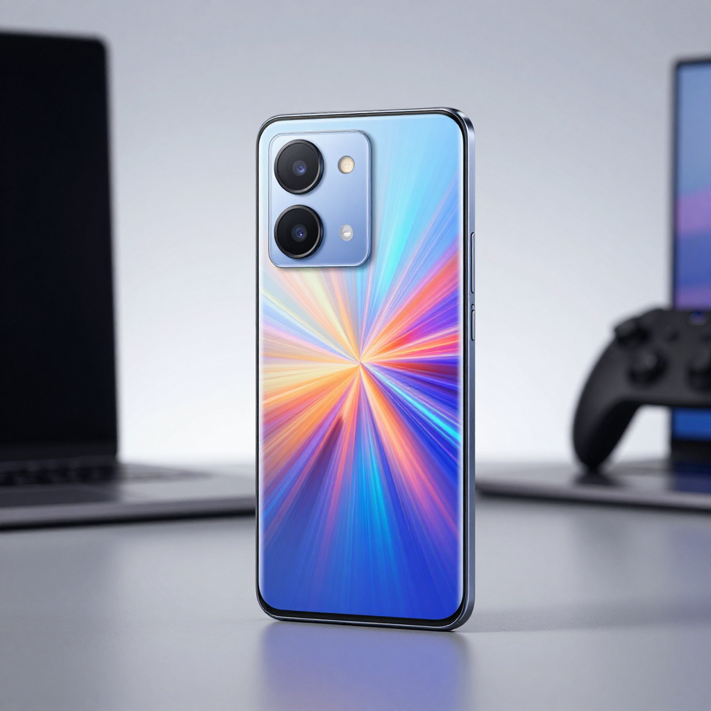 Redmi Note 13 Pro与iQOO Z9 Turbo外观对比展示，突出屏幕设计与机身厚度