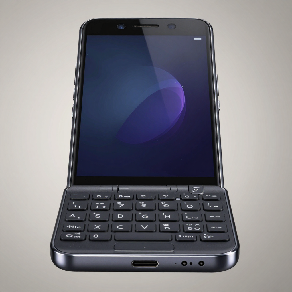 Blackberry Key2 physical keyboard close up showing key texture
