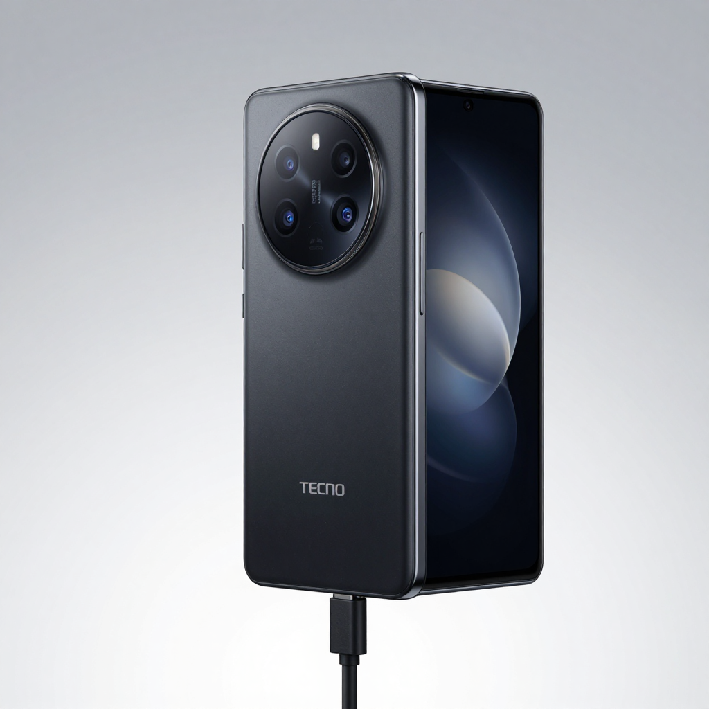 传音 TECNO Pova 6 Pro 外观展示，突出其大电池和时尚设计