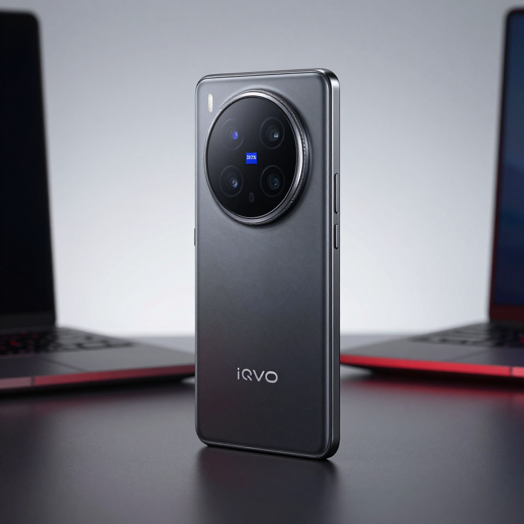 iQOO 2026年旗舰手机系列展示图，包含不同颜色和型号