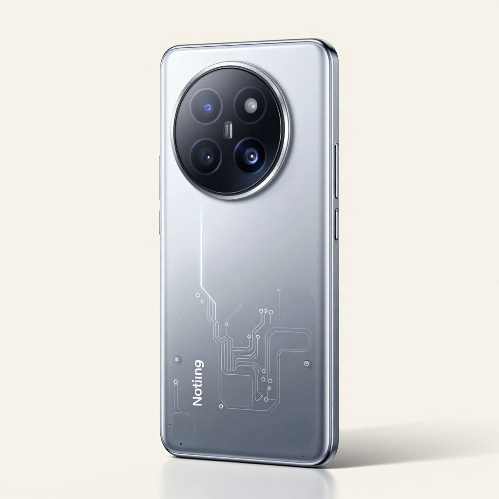 Nothing Phone 独特透明设计与点阵灯光效果展示