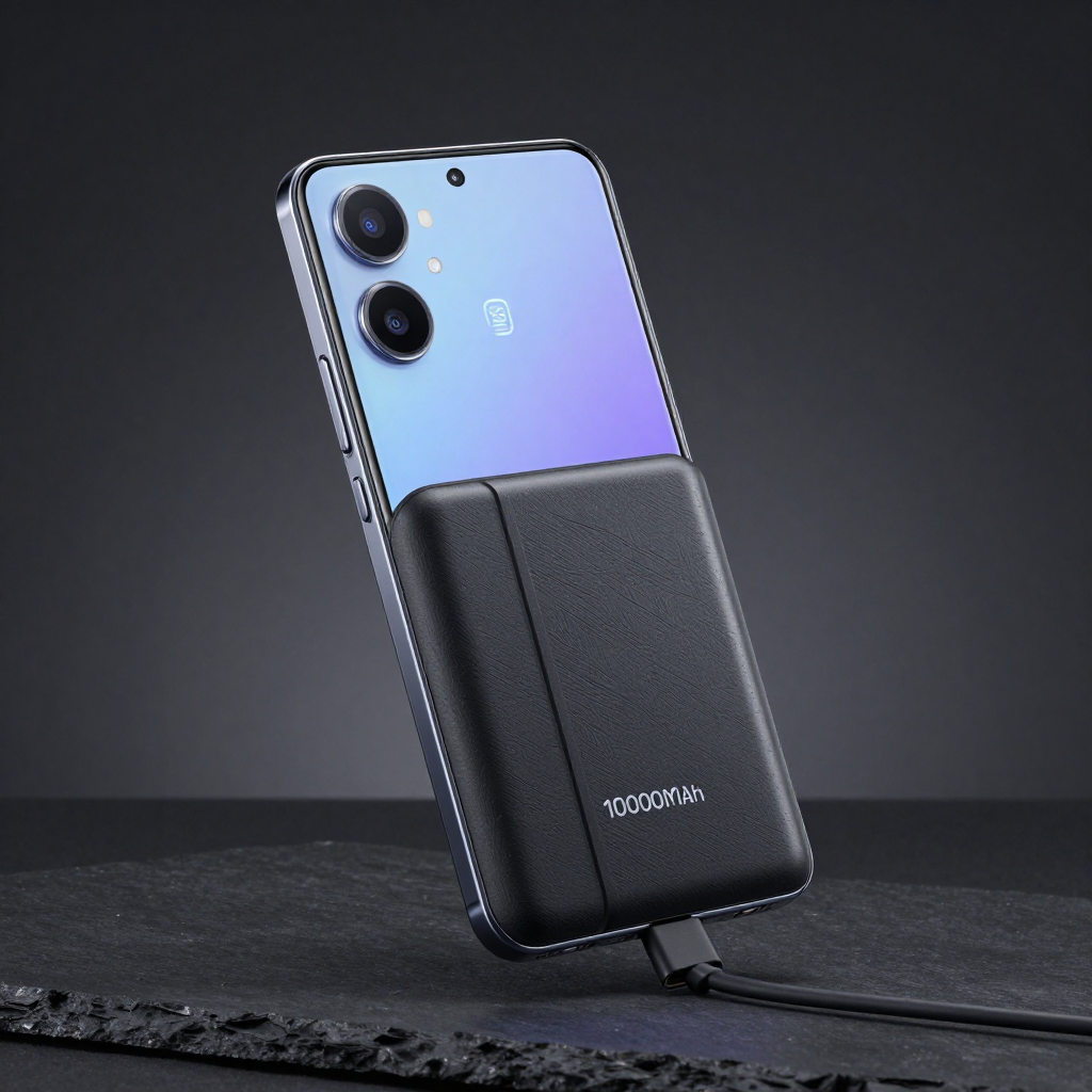DOOGEE V34T手机外观展示,突出厚重机身和电池标识