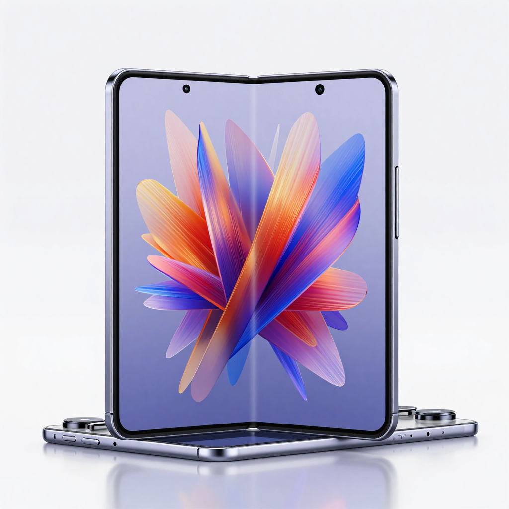 雷鸟Pro Fold 2026与Play Fold对比图，展示屏幕显示效果差异