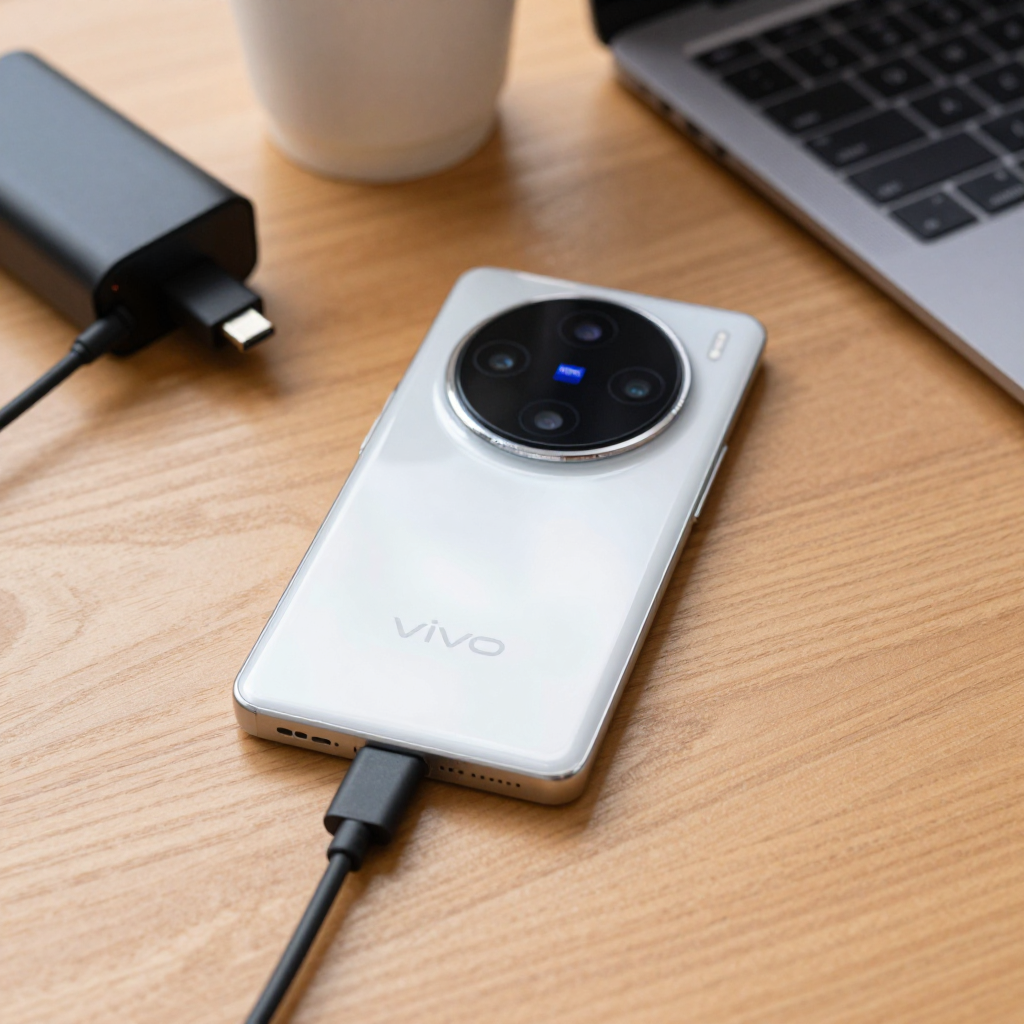vivo手机游戏性能测试帧率与温度监控界面