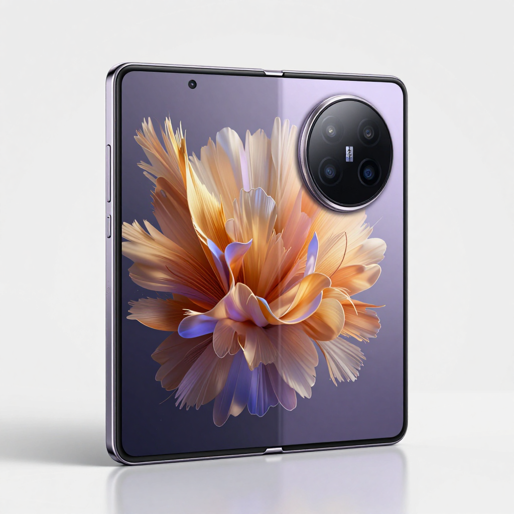 三星Galaxy Z Fold5与华为Mate X5 对比展示，突出高端质感