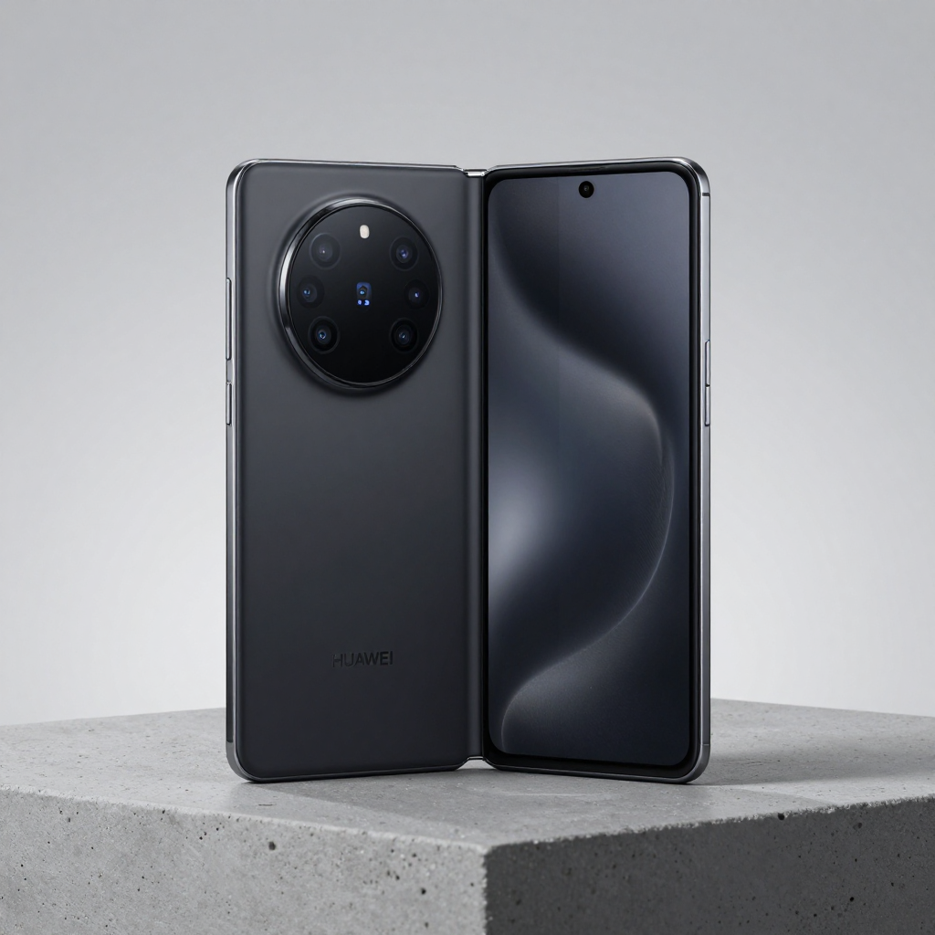 微软Surface Duo 3概念渲染图，展示双屏展开状态