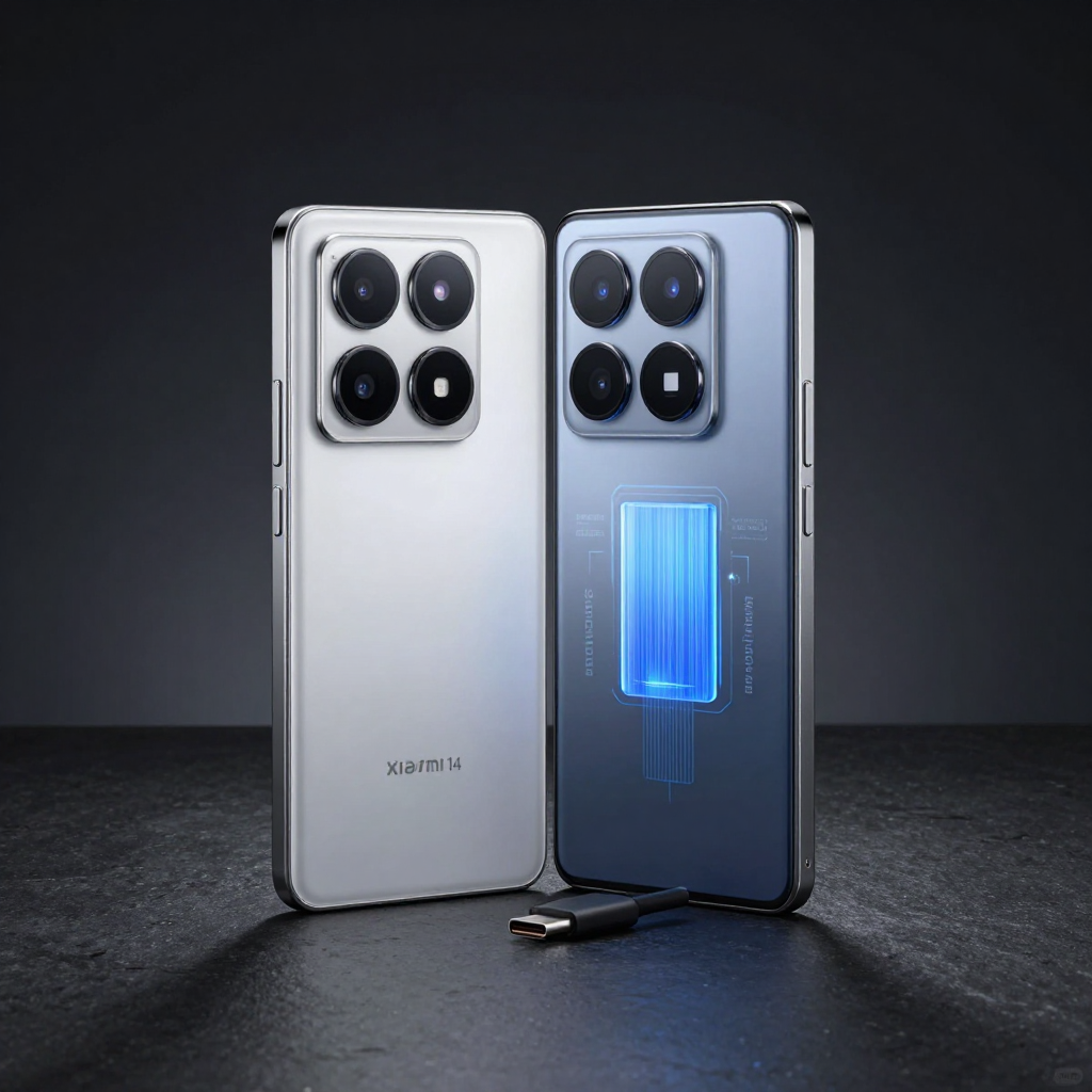 Redmi Note 14 Pro+ 展示其坚固机身与电池图标