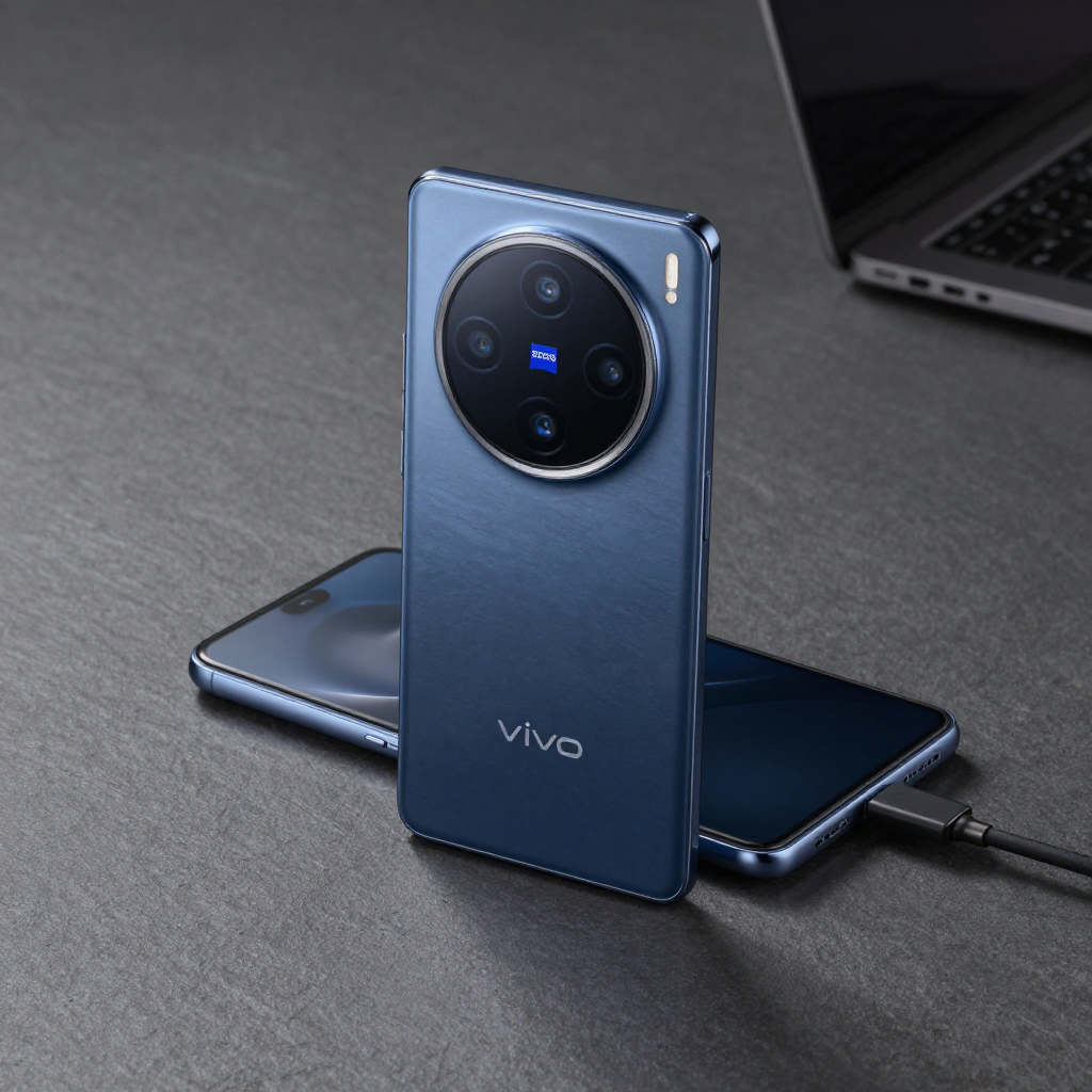 vivo X100 系列与 Y200 系列续航对比实拍图，展示不同使用场景下的电量剩余百分比