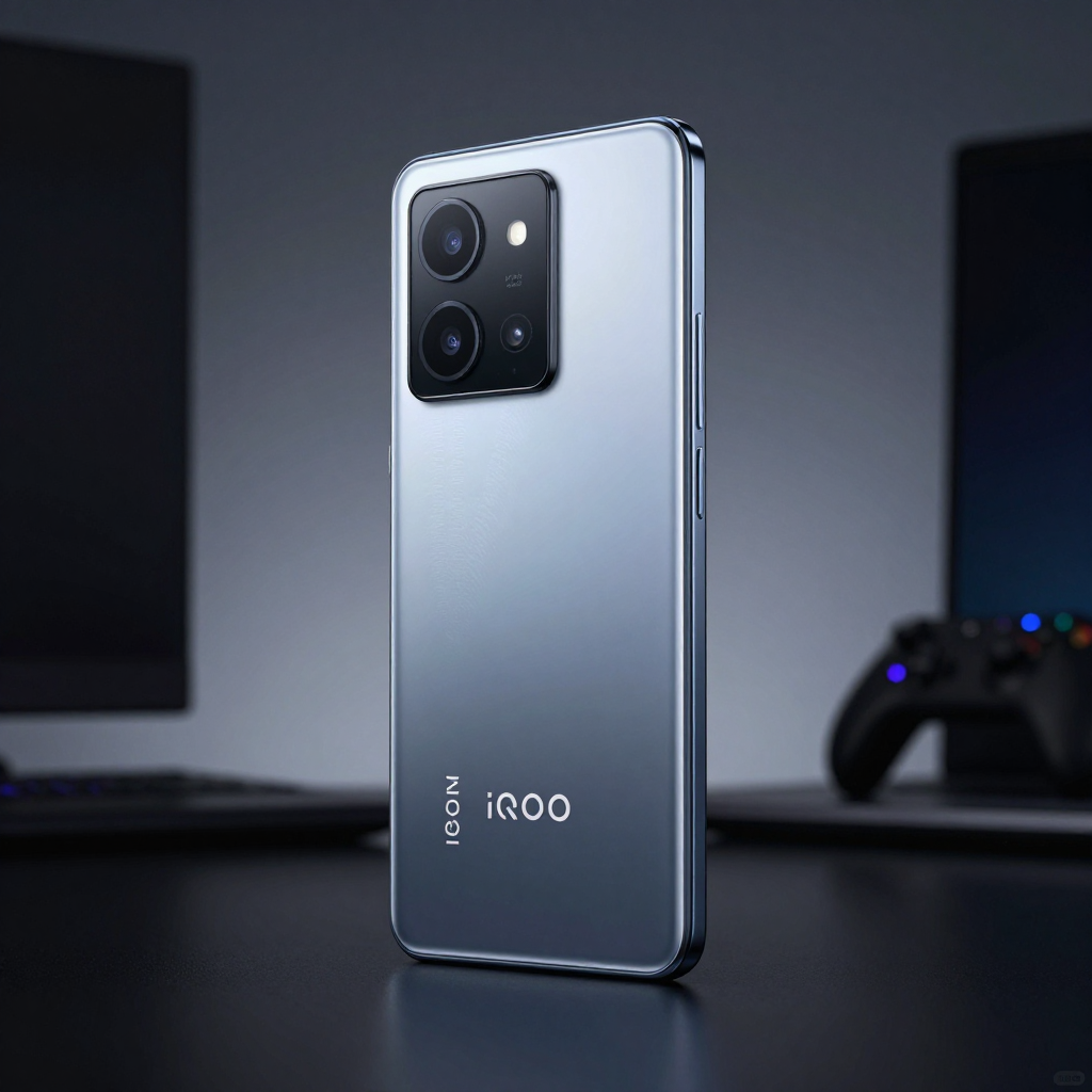 Redmi K50至尊版与iQOO Neo8游戏场景对比图，展示屏幕显示效果和握持手感