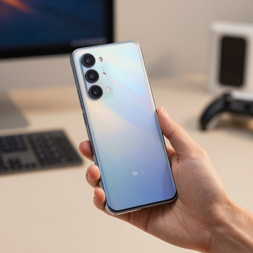 Redmi Note系列手机实拍展示，突出屏幕和相机模组