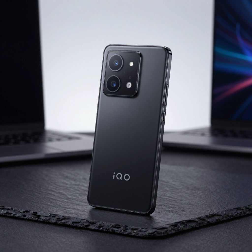 iQOO Z9 Turbo 外观展示,突出轻薄机身与电池标识