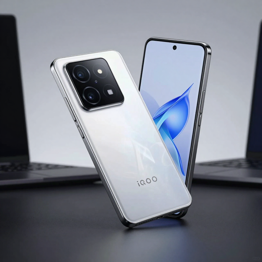 iQOO Z9 Turbo 与 Redmi Note 13 Pro+ 外观对比展示，突出屏幕与机身设计