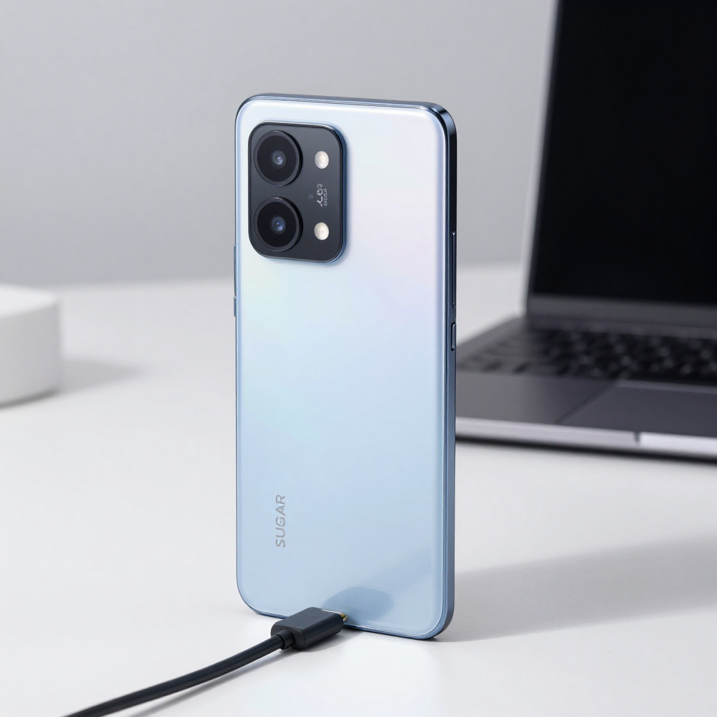 SUGAR G50 Pro与Redmi Note 14 Pro外观对比展示，突出电池与防水设计