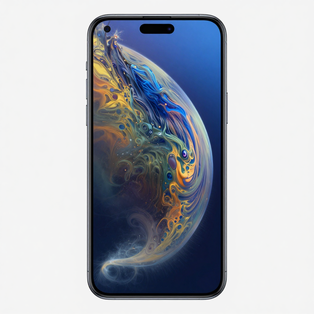 夏普手机屏幕显示效果特写，展示色彩鲜艳和文字锐利度