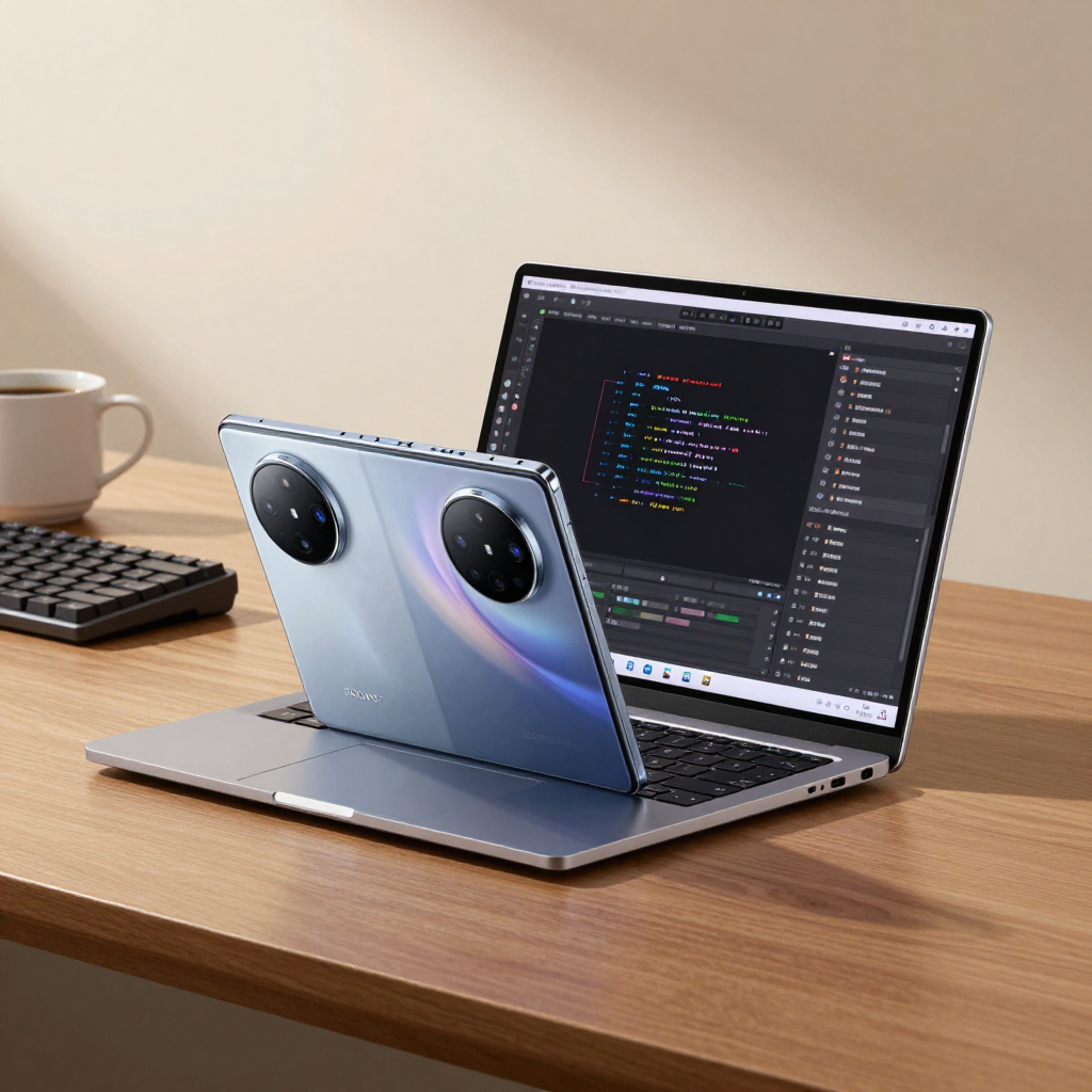 华硕Zenbook Fold独特的双屏交互界面展示