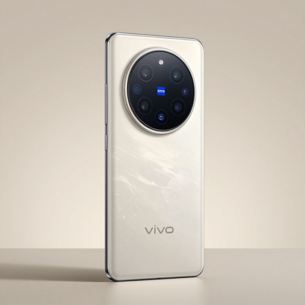 vivo中端手机外观细节展示，突出质感与设计