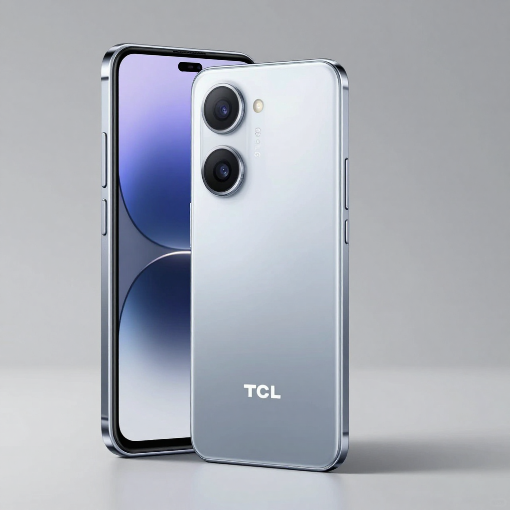 TCL手机不同型号外观对比图，展示设计语言