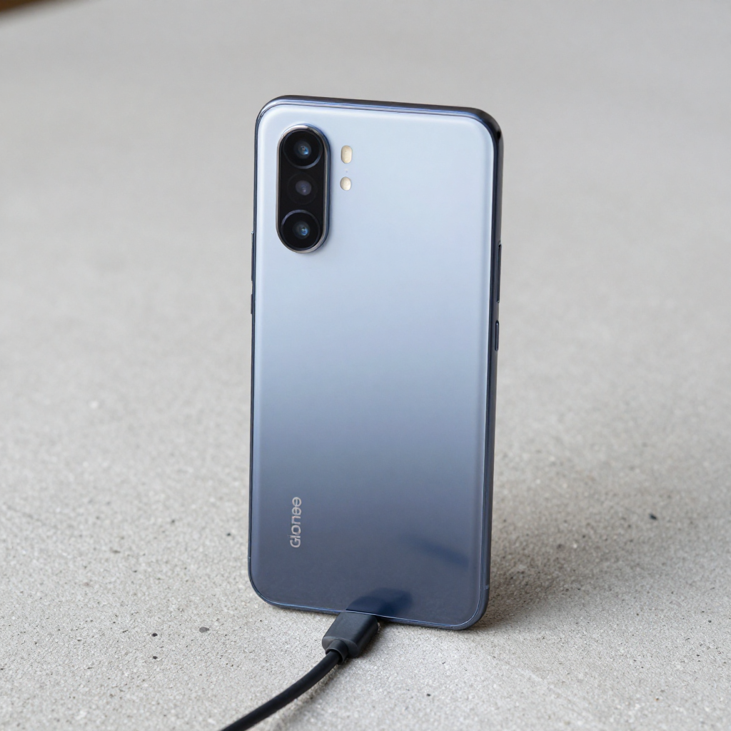 金立A5 Pro与Redmi Note 13 Pro+ 外观对比展示，突出屏幕与机身质感