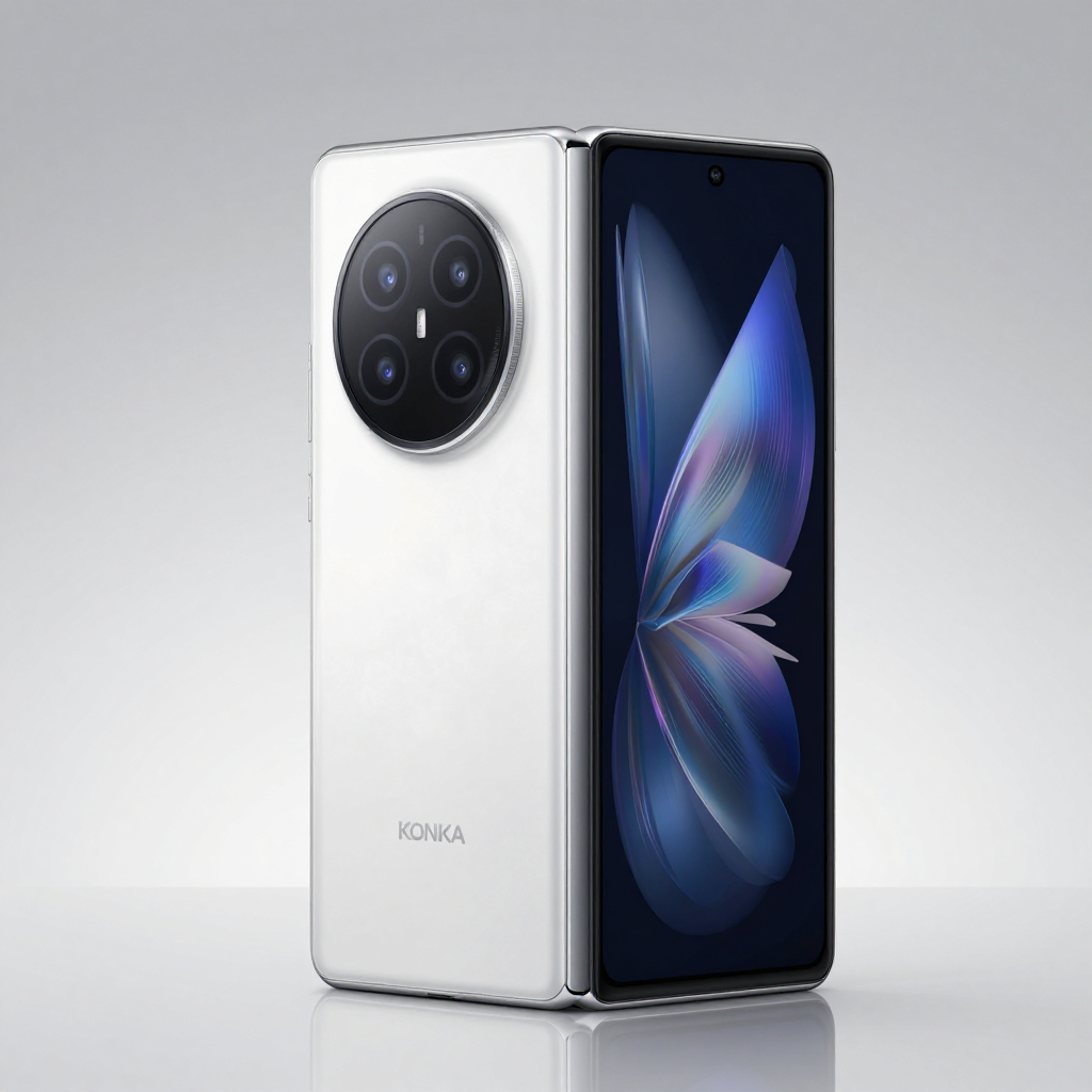 康佳 X Fold Lite 与 A500 展开与折叠状态对比图