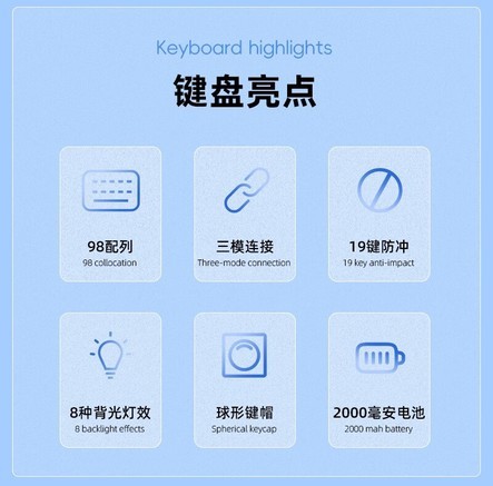 惠普K360 渐变侧刻 有线