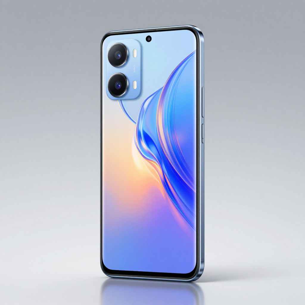 Redmi 12C 手机外观展示，简约设计，突出大电池标识