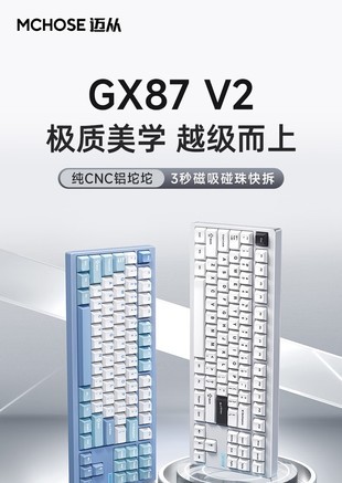 迈从GX87 V2 复古白轴 - 图片 6