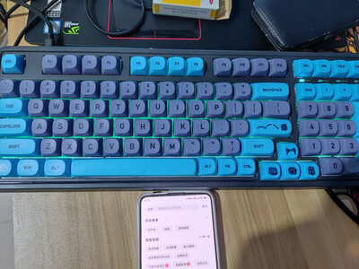 腹灵CMK98有线游戏键盘（水母段落轴）