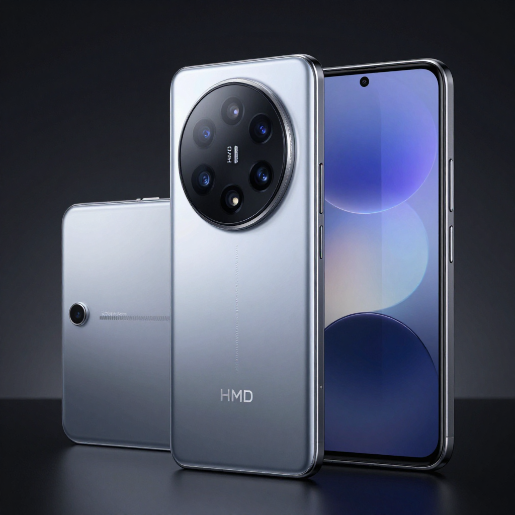 HMD手机与竞品对比图，展示设计差异
