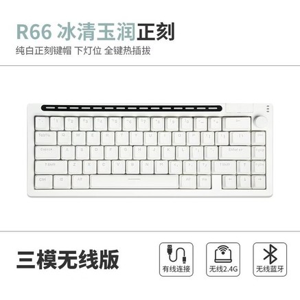 reccazr reccazr R66 凯华-白轴v2(段轴) 键盘产品图片