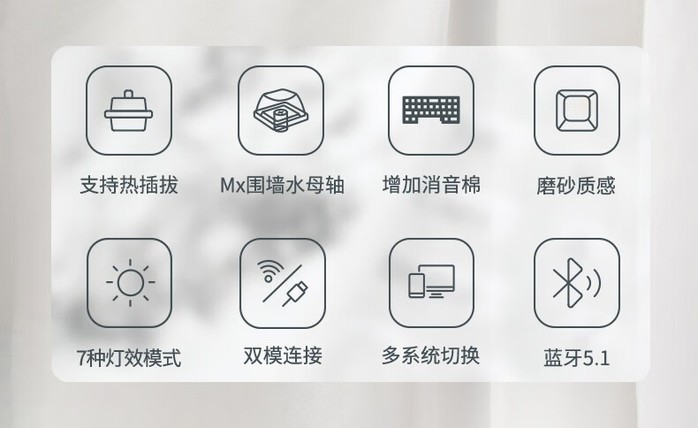 洛斐1%迷雾机械键盘