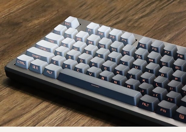 keydous keydous NJ87 pro Mix5-红轴 黑武士-FR4定位板 键盘产品图片