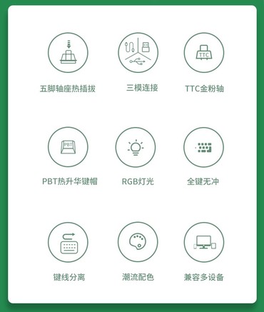 御斧K411三模机械键盘 - 图片 6
