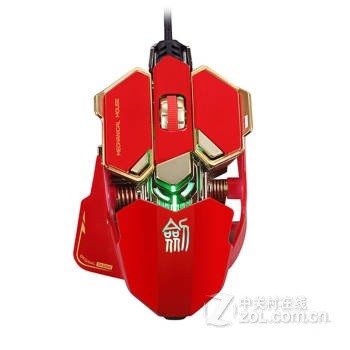 剑圣一族L10金属自定义宏编程CF逆战瞬狙跳箱LOL剑灵卡刀游戏鼠标烈焰红(镜面版) - 图片 6