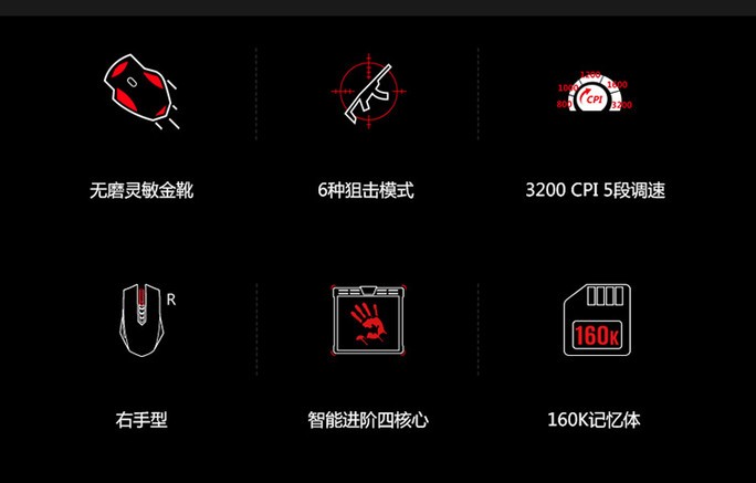 血手幽灵 血手幽灵V7M游戏鼠标 鼠标产品图片