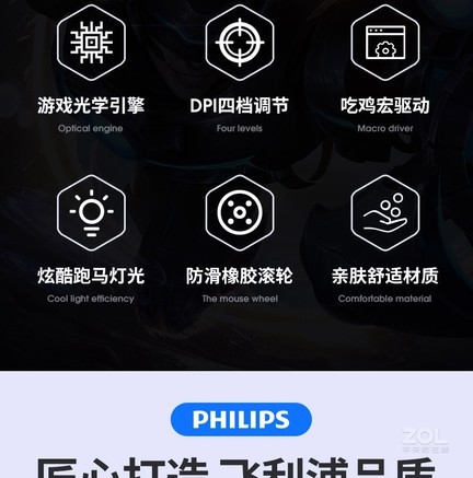 飞利浦SPK9505有线鼠标 - 图片 3