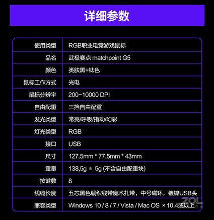 武极G5电竞游戏鼠标