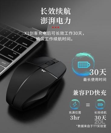 Tt 剑客X1无线三模电竞鼠标 - 图片 7