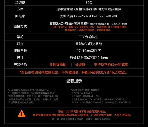 因科特 因科特G24 Pro 鼠标产品图片