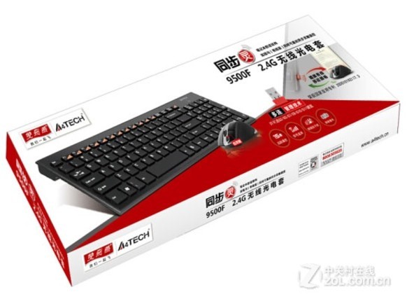双飞燕9500F无线键鼠套装 - 图片 5