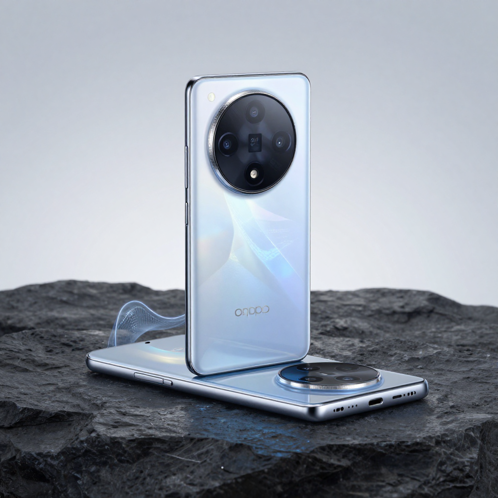 OPPO Find N2 Flip折叠屏手机展开与闭合状态展示