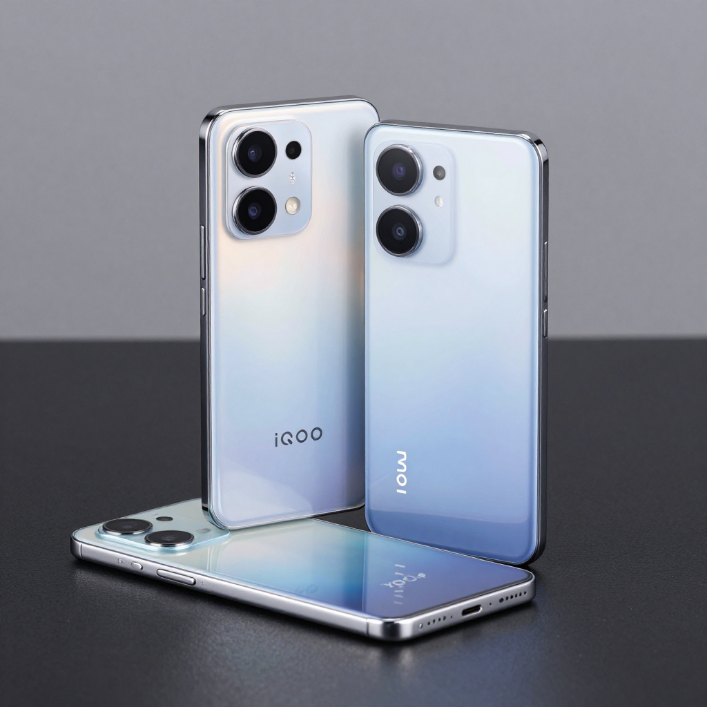 红米Note 13 Pro Plus与iQOO Z9的外观对比图，展示屏幕与电池设计细节