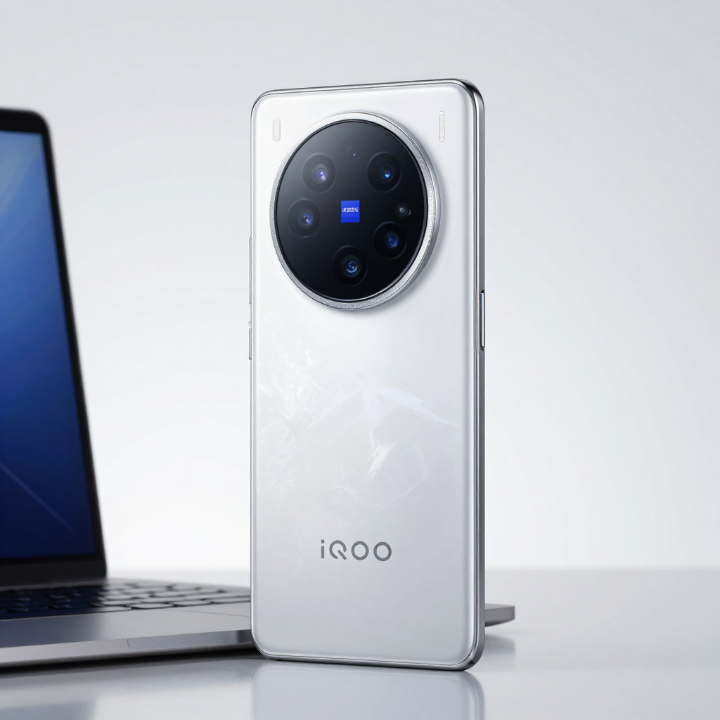 iQOO Neo9S Pro+ 外观展示,突出其电竞风格设计和120W快充接口