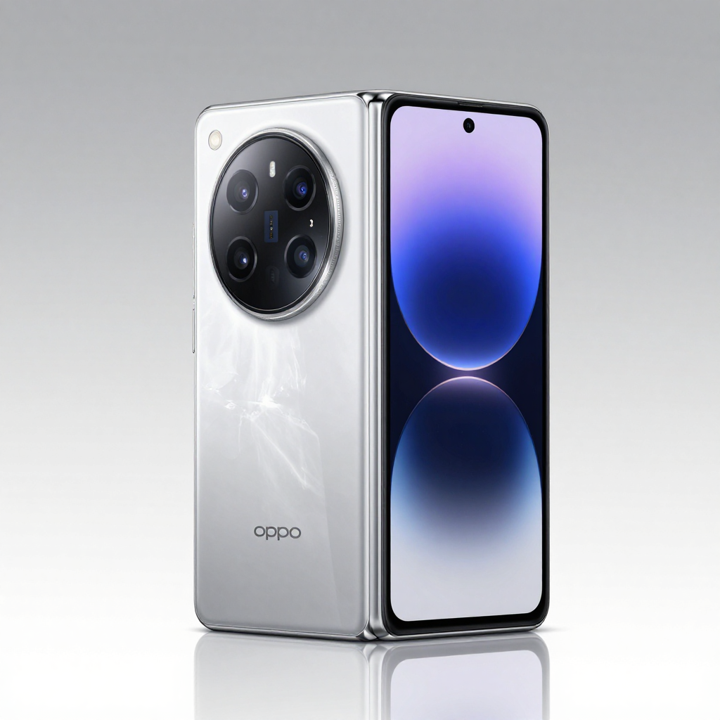 OPPO K7x 手机外观展示，突出其简约设计和大电池标识