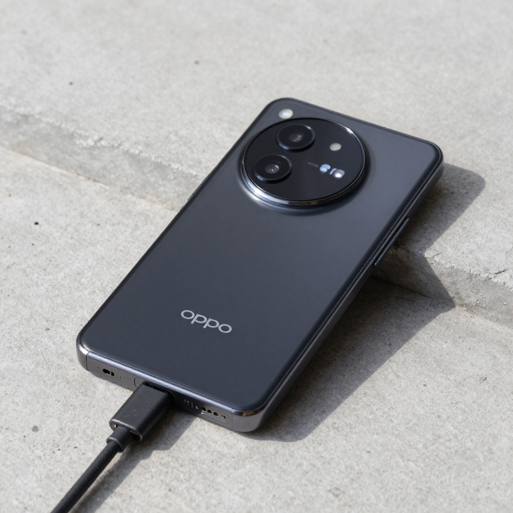 OPPO Find N3 Flip 折叠屏手机展开与折叠状态展示