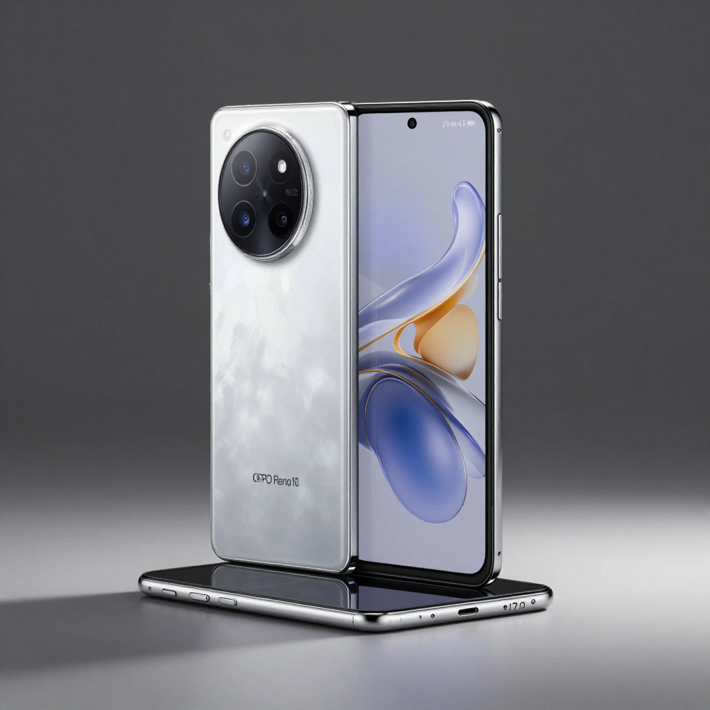 OPPO Reno系列手机特写，展示轻薄机身和摄像头模组