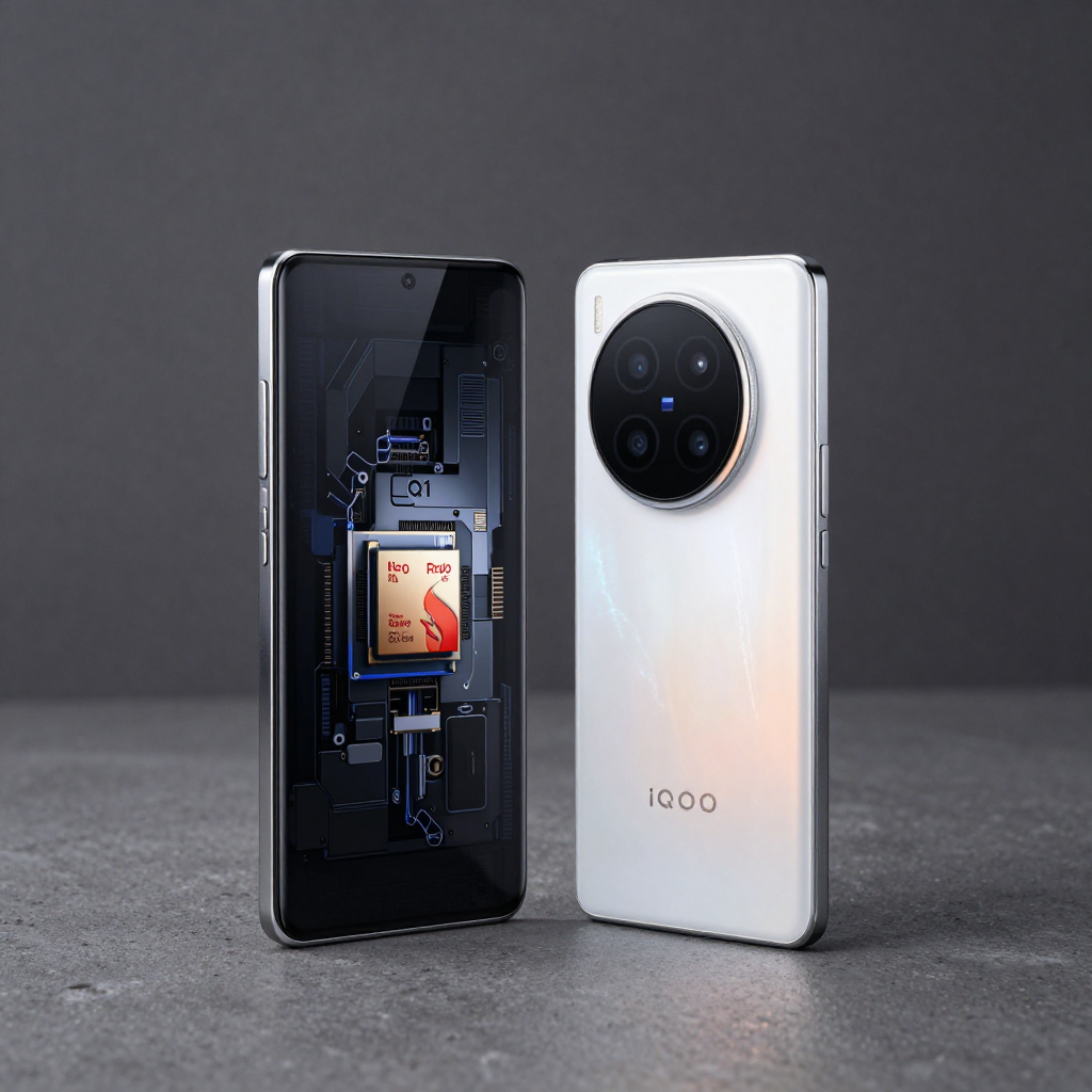 iQOO Neo系列与Z系列在暗光环境下的续航与性能对比展示图