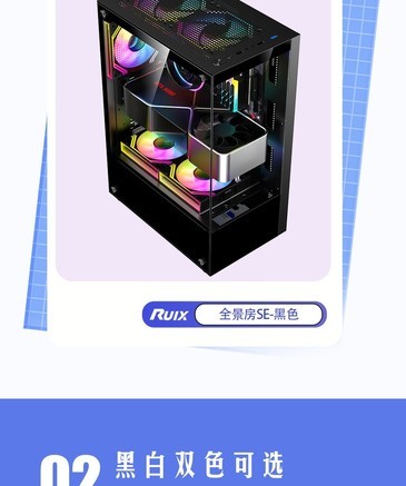 积至SE 全景房-白色+4个棱镜五代ARGB风扇 - 图片 5