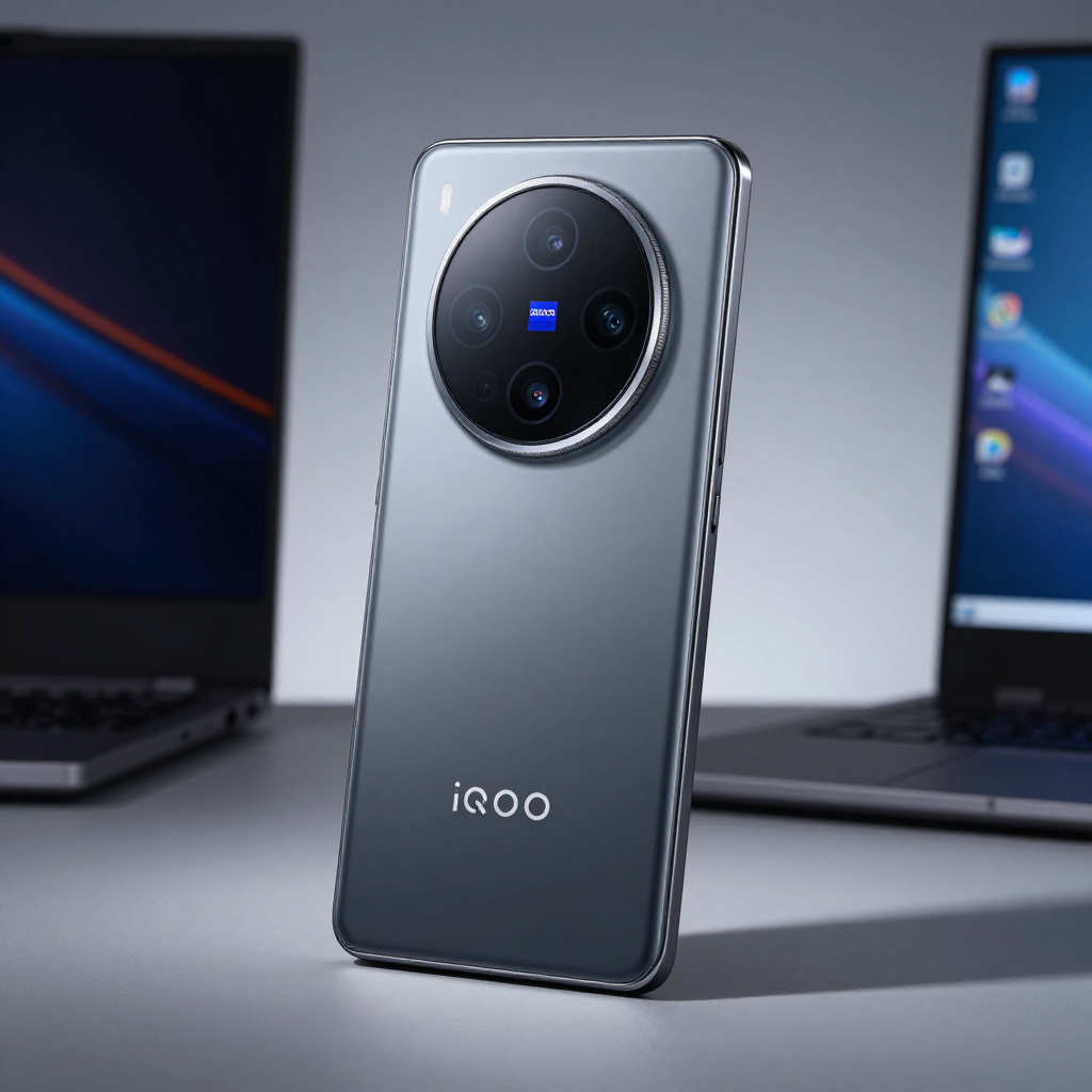 iQOO Neo系列手机展示图，突出屏幕与机身设计