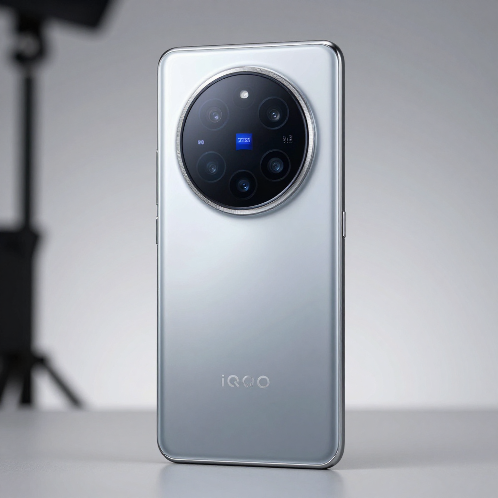 iQOO 12 Pro旗舰手机细节展示，突出镜头模组