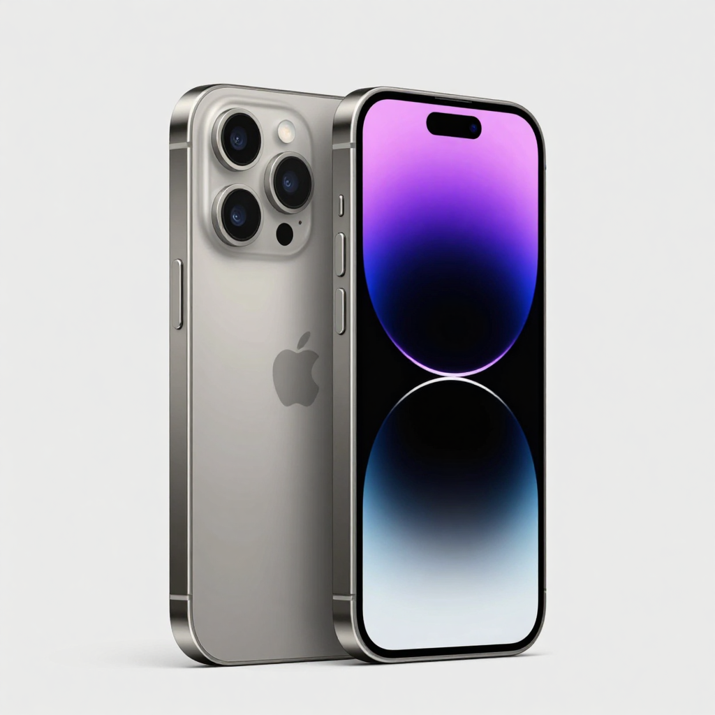 iPhone 15 与 iPhone 14 Pro 外观对比图，展示灵动岛与接口差异
